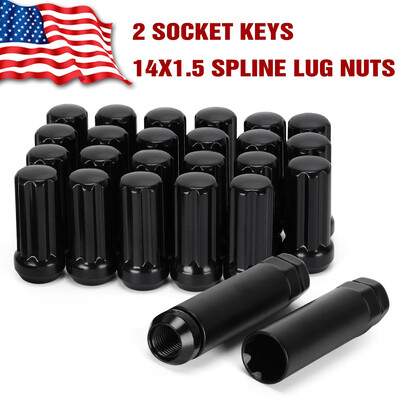 24 Black 7 Spline 14x15 Truck Lock Lug Nuts for Chevy Gmc 6x55 Toyota Cadillac
24 Black 7 Spline 14x15 Truck Lock Lug Nuts for Chevy Gmc 6x55 Toyota Cadillac