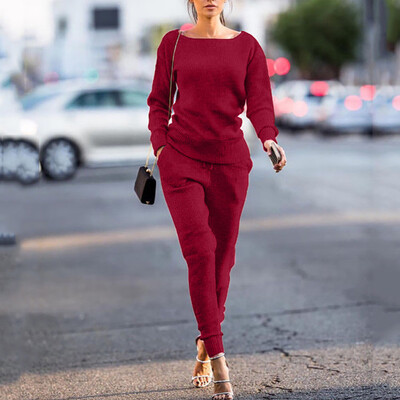 Roseonmyhand 2Pcs Women Solid Tracksuit Sweatshirt Long Pants Sport Lounge Wear Suit Sets
Roseonmyhand 2Pcs Women Solid Tracksuit Sweatshirt Long Pants Sport Lounge Wear Suit Sets