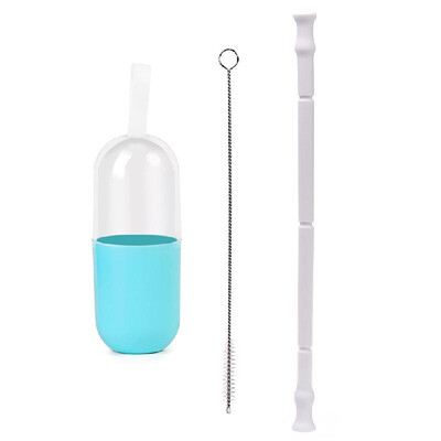 Portable Collapsible Straws Food Grade Silicone Drinking Straw with Storage Case Cleaning Brush for Traveling Hotel Party Househol
Portable Collapsible Straws Food Grade Silicone Drinking Straw with Storage Case Cleaning Brush for Traveling Hotel Party Househol