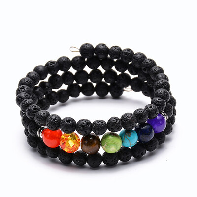 7 Chakra Healing Bracelet Multilayer Natural Stone Lava Rock Essential Oil Diffuser Bracelets Bangles For Unisex Women Men
7 Chakra Healing Bracelet Multilayer Natural Stone Lava Rock Essential Oil Diffuser Bracelets Bangles For Unisex Women Men