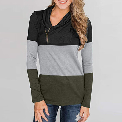 Gobestart Womens Casual Sweatshirts Zipper Long Sleeve Color Block Patchwork Pullover Tops
Gobestart Womens Casual Sweatshirts Zipper Long Sleeve Color Block Patchwork Pullover Tops