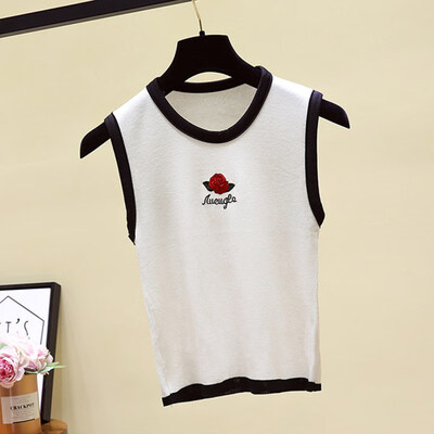 korean fashion Rose Embroidered Tank Top women Sexy crop top summer Stretch white black vest Tees Streetwear
korean fashion Rose Embroidered Tank Top women Sexy crop top summer Stretch white black vest Tees Streetwear