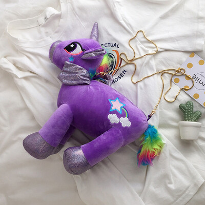 Fashion plush toy shoulder bag female 2019 new wave Korean version of the cartoon Messenger bag cute Unicorn chain bag
Fashion plush toy shoulder bag female 2019 new wave Korean version of the cartoon Messenger bag cute Unicorn chain bag