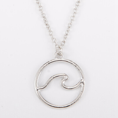 Ocean Wave Silver Necklace Geometric Beach Waves Chain Pendant Necklaces Women Surfer Island Nautical Jewelry Gift Accessories
Ocean Wave Silver Necklace Geometric Beach Waves Chain Pendant Necklaces Women Surfer Island Nautical Jewelry Gift Accessories
