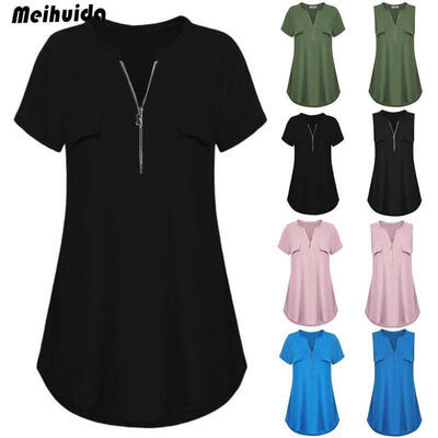 Fashion Ladies Shirt Tunic Tops Fashion Blouse Women Loose Short Sleeve Cotton Casual Blouse
Fashion Ladies Shirt Tunic Tops Fashion Blouse Women Loose Short Sleeve Cotton Casual Blouse