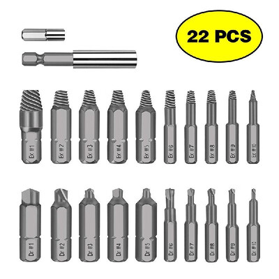 22pcs Werkzeug Damaged Stripped Screw Extractor Set for Broken Screw All-Purpose HSS Broken Bolt Extractor Screw Remover Set with
22pcs Werkzeug Damaged Stripped Screw Extractor Set for Broken Screw All-Purpose HSS Broken Bolt Extractor Screw Remover Set with