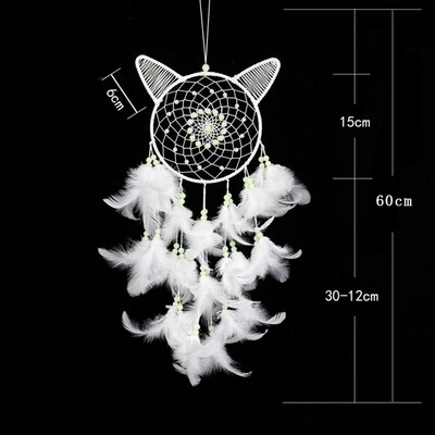 Fashion Luminous Stone Dreamcatcher Decorations Christmas Dream Catcher Wind Chimes Cat For Home
Fashion Luminous Stone Dreamcatcher Decorations Christmas Dream Catcher Wind Chimes Cat For Home