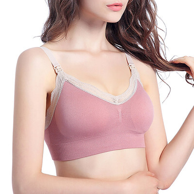 Womens Seamless Sleep Nursing Bra For Breastfeeding Removable Padds Wireless Bras 
Womens Seamless Sleep Nursing Bra For Breastfeeding Removable Padds Wireless Bras
