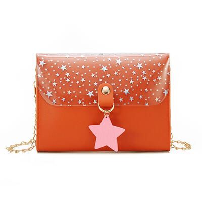 Stars Decor Shoulder Handbags PU Leather Women Chain Crossbody Phone Bags
Stars Decor Shoulder Handbags PU Leather Women Chain Crossbody Phone Bags