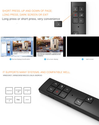 PP930 Wireless Presenter PPT Flip Pen Air Mouse Present Remote Controller Rechargeable 50m Slide Advancer Laser Pointer for School
PP930 Wireless Presenter PPT Flip Pen Air Mouse Present Remote Controller Rechargeable 50m Slide Advancer Laser Pointer for School