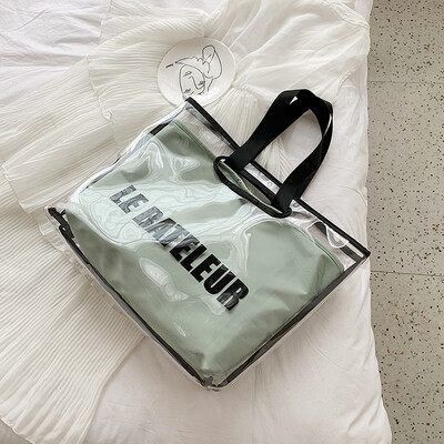Female bag 2019 new fashion big bag summer shoulder bag large capacity French small ocean transparent package
Female bag 2019 new fashion big bag summer shoulder bag large capacity French small ocean transparent package