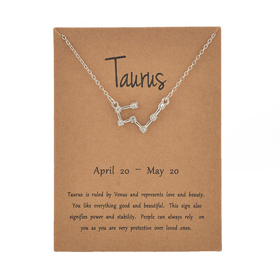 Fashion Jewelry Zodiac Crystal Star Sign 12 constellation Pendant Necklace For Women
Fashion Jewelry Zodiac Crystal Star Sign 12 constellation Pendant Necklace For Women