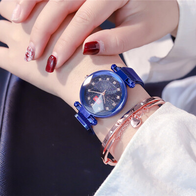2019 New Fashion Diamond Ladies Watch Luxury Starry Sky Women Geometric Surface Clock Magnetic Mesh Waterproof Girl Wristwatches
2019 New Fashion Diamond Ladies Watch Luxury Starry Sky Women Geometric Surface Clock Magnetic Mesh Waterproof Girl Wristwatches