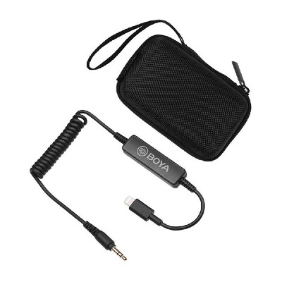 BOYA 35C- 35mm to Lightning Connector Audio Cable for 35mm Self-powered Microphones to be Used for iOS Devices for iPhone iPad
BOYA 35C- 35mm to Lightning Connector Audio Cable for 35mm Self-powered Microphones to be Used for iOS Devices for iPhone iPad