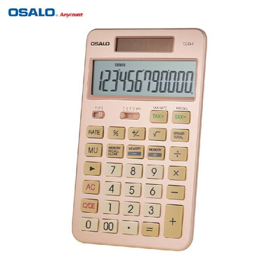 OSALO Desktop Calculator Tax Function Counter 12-Digits Solar & Battery Dual Power with Large LCD Display for Business Accounting
OSALO Desktop Calculator Tax Function Counter 12-Digits Solar & Battery Dual Power with Large LCD Display for Business Accounting