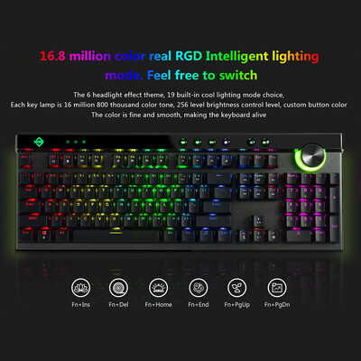 Ajazz AK45 111 Keys RGB Mechanical Keyboard Box Black White Brown Red Switches Ergonomic Arc With Dual-mode Knob&Wrist R
Ajazz AK45 111 Keys RGB Mechanical Keyboard Box Black White Brown Red Switches Ergonomic Arc With Dual-mode Knob&Wrist R