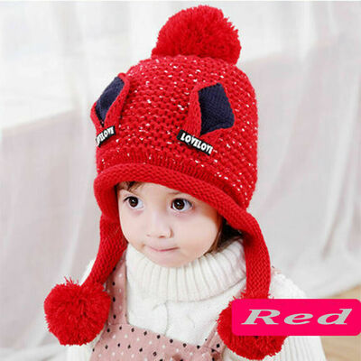 Kids Children Knitted Beanie Hat Hats Cap Winter Worm Girls Boys Single Fur Pom
Kids Children Knitted Beanie Hat Hats Cap Winter Worm Girls Boys Single Fur Pom
