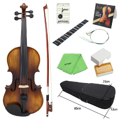 ammoon AV-508 44 Full Size Acoustic Violin Fiddle Kit Solid Wood Matte Finish Spruce Face Board 4-String Instrument with Hard Cas
ammoon AV-508 44 Full Size Acoustic Violin Fiddle Kit Solid Wood Matte Finish Spruce Face Board 4-String Instrument with Hard Cas