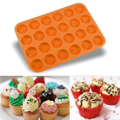 Gobestart 24 Cavity Mini Muffin Silicone Soap Cookies Cupcake Bakeware Pan Tray Mould
Gobestart 24 Cavity Mini Muffin Silicone Soap Cookies Cupcake Bakeware Pan Tray Mould