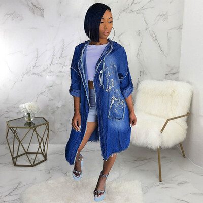 Toponeto Women Fashion Turn-down Collar Pockets Printing cowboy Cardigan Coat
Toponeto Women Fashion Turn-down Collar Pockets Printing cowboy Cardigan Coat