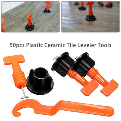 50pcs Plastic Flat Ceramic Leveler Floor Wall Construction Tools Reusable Tile Leveling System Kits
50pcs Plastic Flat Ceramic Leveler Floor Wall Construction Tools Reusable Tile Leveling System Kits