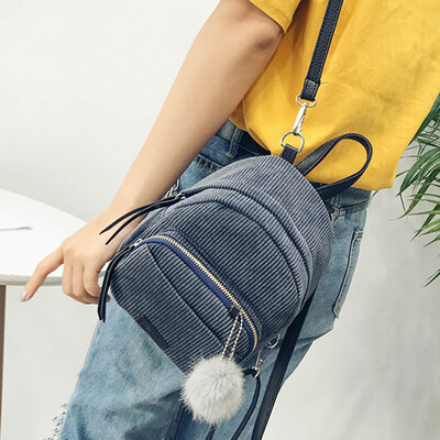 Gobestart Women Leather Backpacks Schoolbags Travel Shoulder Bag