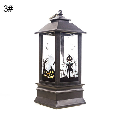 Pumpkin Witch Print LED Night Light Hanging Lamp Home Bar Party Halloween Decor
