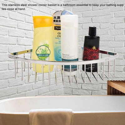 Greensen Stainless Steel Bathroom Shower Corner Basket Storage Shelf Wall Mounted Holder Organizer
Greensen Stainless Steel Bathroom Shower Corner Basket Storage Shelf Wall Mounted Holder Organizer