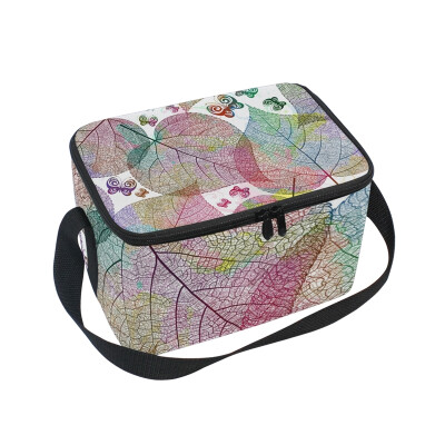 ALAZA Insulated Lunch Box Colorful Leaves And Butterfly Lunch Bag for Men Women Portable Tote Bag Cooler Bag
ALAZA Insulated Lunch Box Colorful Leaves And Butterfly Lunch Bag for Men Women Portable Tote Bag Cooler Bag