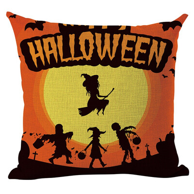 Happy Halloween Flax Square Pillow Case Witch Pumpkin Pattern Decorative Throw Pillow Cover for Home Bar Halloween Home Supplies
Happy Halloween Flax Square Pillow Case Witch Pumpkin Pattern Decorative Throw Pillow Cover for Home Bar Halloween Home Supplies