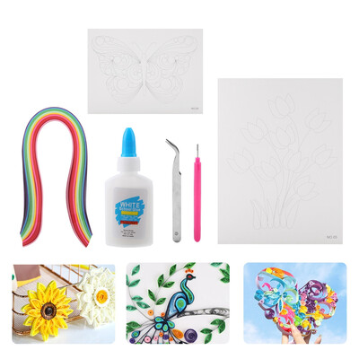 Greensen Paper Quilling Kits 2 Different Patterns Tools Set DIY Design Drawing Handcraft Tool Kits
Greensen Paper Quilling Kits 2 Different Patterns Tools Set DIY Design Drawing Handcraft Tool Kits