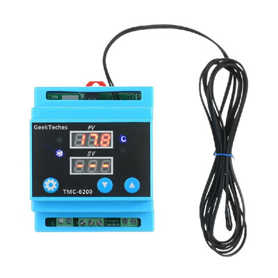 DC 12V Digital Guide Rail One Way Temperature Controller Cooling Heating Control with Alarm Function Temperature Probe
DC 12V Digital Guide Rail One Way Temperature Controller Cooling Heating Control with Alarm Function Temperature Probe