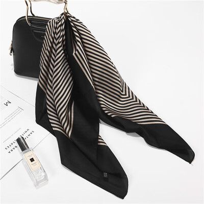 Korean version of the color stripe small square scarf 70cm change decorative small scarf printing silk scarves wholesale
Korean version of the color stripe small square scarf 70cm change decorative small scarf printing silk scarves wholesale