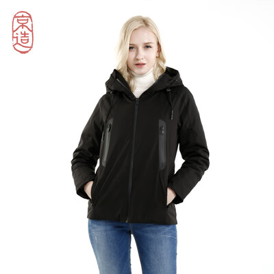 JZAO Womens down jacket white goose down casual hood windproof outdoor short warm down jacket down jacket black
JZAO Womens down jacket white goose down casual hood windproof outdoor short warm down jacket down jacket black