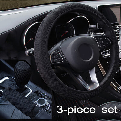 1pc Black Car Steering Wheel Cover Decor Fit For 37-38CM Steering Wheel Diameter
1pc Black Car Steering Wheel Cover Decor Fit For 37-38CM Steering Wheel Diameter
