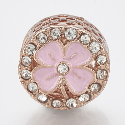 Alloy Rhinestone European Beads with Enamel Large Hole Beads Hollow Column Rose Gold Crystal Pink 115x9mm Hole 5mm
Alloy Rhinestone European Beads with Enamel Large Hole Beads Hollow Column Rose Gold Crystal Pink 115x9mm Hole 5mm