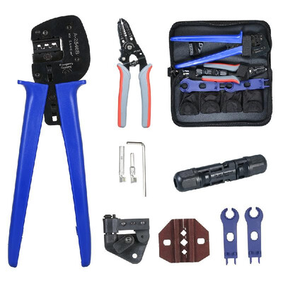 MC4-LY2546B Crimping Tool Kit Crimper Cutter Stripper Plier Set for Terminal Crimping Pliers Electrician Tools Set
MC4-LY2546B Crimping Tool Kit Crimper Cutter Stripper Plier Set for Terminal Crimping Pliers Electrician Tools Set
