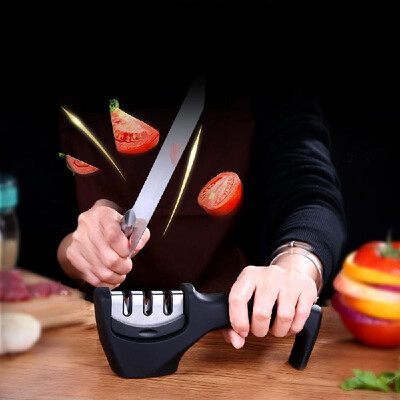 Kitchen Knife Sharpener 3-Stage Knife Sharpening Tool Helps Repair Restore Polish Blades
Kitchen Knife Sharpener 3-Stage Knife Sharpening Tool Helps Repair Restore Polish Blades