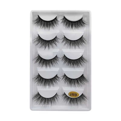 Natural Dense Slender Curling Handmade Fake Eyelash 5Pair Mink False Eyelashes Reusable eyelash extension long makeup for beauty
Natural Dense Slender Curling Handmade Fake Eyelash 5Pair Mink False Eyelashes Reusable eyelash extension long makeup for beauty