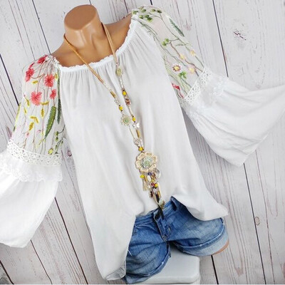 Nomeni Fashion Women O-Neck Blouse Floral Embroidery Lace Flare Sleeve T-shirt Tops
Nomeni Fashion Women O-Neck Blouse Floral Embroidery Lace Flare Sleeve T-shirt Tops