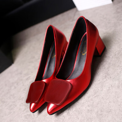 2019 Korean version of the new spring&autumn single shoes ladies shallow mouth pointed thick heel high heels womens medium he
2019 Korean version of the new spring&autumn single shoes ladies shallow mouth pointed thick heel high heels womens medium he