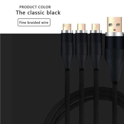 Premium 3-in-1 USB Braided Data Cord Type-C Lightning Micro USB Fast Charging Cable-15m
Premium 3-in-1 USB Braided Data Cord Type-C Lightning Micro USB Fast Charging Cable-15m