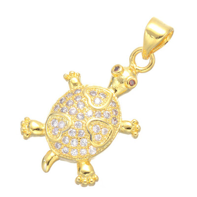 New Micro Pave Zircon Charm Turtle Tortoise Fashion Necklace Pendant Goldsilverrose Gold Colors Without Chain
New Micro Pave Zircon Charm Turtle Tortoise Fashion Necklace Pendant Goldsilverrose Gold Colors Without Chain