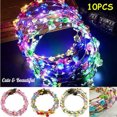 1051PCS Glowing LED Light Wreath Headwear Headpiece Hair Ornaments Headband for Children Kids Women Wedding Party Christmas
1051PCS Glowing LED Light Wreath Headwear Headpiece Hair Ornaments Headband for Children Kids Women Wedding Party Christmas