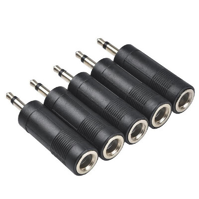 5 Pcs Earphone Adapter Plug 35mm Male to 65mm Female Jack Converter Adapter Stereo Audio Plug
5 Pcs Earphone Adapter Plug 35mm Male to 65mm Female Jack Converter Adapter Stereo Audio Plug
