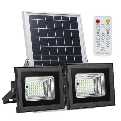 Solar Dual-head Flood Light with Remote Control for 306080 Brightness 126 SMD LEDs Wireless IP 65 Waterproof Outdoor Flood Li
Solar Dual-head Flood Light with Remote Control for 306080 Brightness 126 SMD LEDs Wireless IP 65 Waterproof Outdoor Flood Li