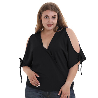 Roseonmyhand Womens Short Sleeve Off Shoulder Strap Bow Large Size Chiffon Blouse T-Shirt
Roseonmyhand Womens Short Sleeve Off Shoulder Strap Bow Large Size Chiffon Blouse T-Shirt