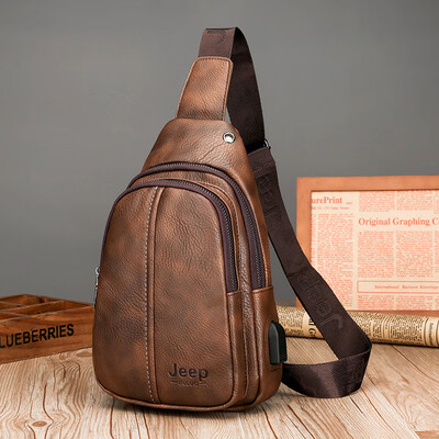 Jeep chest bag mens bag charging usb shoulder bag Messenger bag fashion tide small backpack sports leisure pockets
Jeep chest bag mens bag charging usb shoulder bag Messenger bag fashion tide small backpack sports leisure pockets