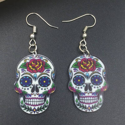 Drop Flower Skull Head Earrings Acrylic Long Big Dangle Earrings News Women Jewelry Accessories Styles
Drop Flower Skull Head Earrings Acrylic Long Big Dangle Earrings News Women Jewelry Accessories Styles