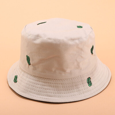 Cactus Embroidery Double Sided Cotton Bucket Hat Summer Outdoor Fisherman Hat Casual Sun Hats For Unisex Women Men
Cactus Embroidery Double Sided Cotton Bucket Hat Summer Outdoor Fisherman Hat Casual Sun Hats For Unisex Women Men